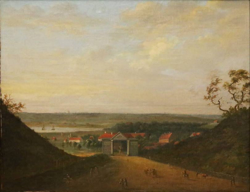 Elias Meyer, Udsigt over Frederiksværk, Sandskåret, ca. 1800