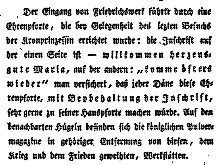 Uddrag af Kerners ”Ûber den Sund”, Tübingen 1803
