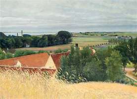 Udsigt fra bakkerne ved Frederiksværk.